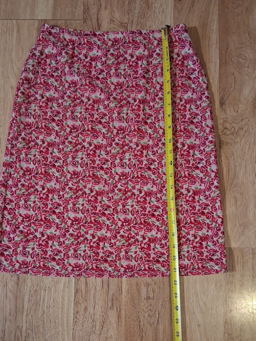New York & Company Pink Floral Pencil Skirt - Picture 3 of 4